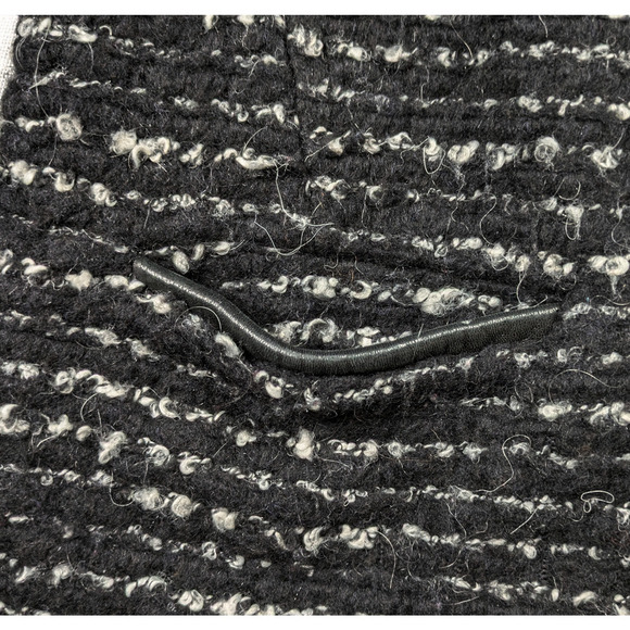 Iro Tweed Pattern Boucle Black & White Jacket Size 0 - Picture 4 of 8